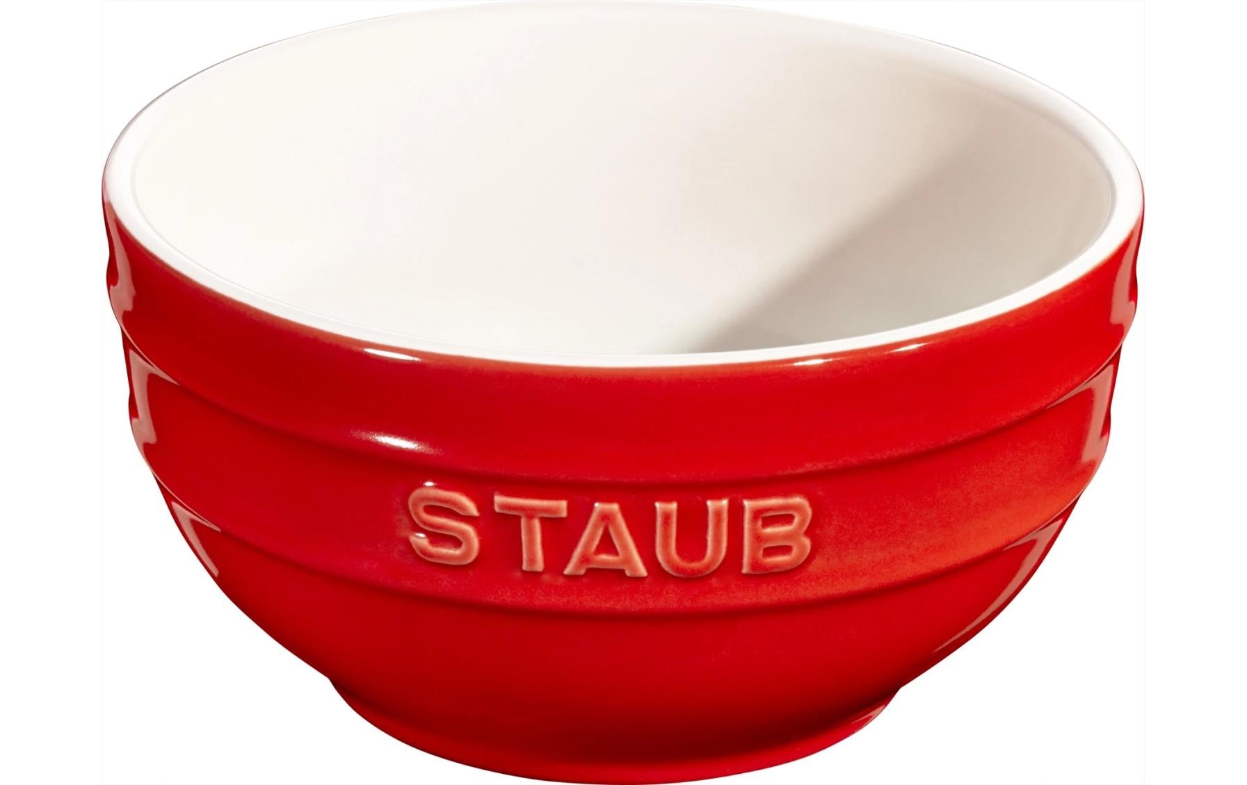 Staub Keramik Schüssel, Kirschrot rund 0.7l D14cm