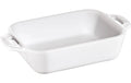 Staub Auflaufform 20x16cm, rechteckig, Weiss, Keramik