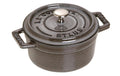 Staub Cocotte 24cm, rund, Graphit-Grau, Gusseisen 3.7l