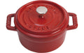 Staub Mini Cocotte 10cm, rund, Kirsch-Rot Gusseisen 0.25l