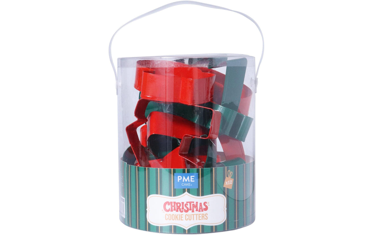 PME Ausstechformen Set Weihnachten 12-teilig, aus Metall