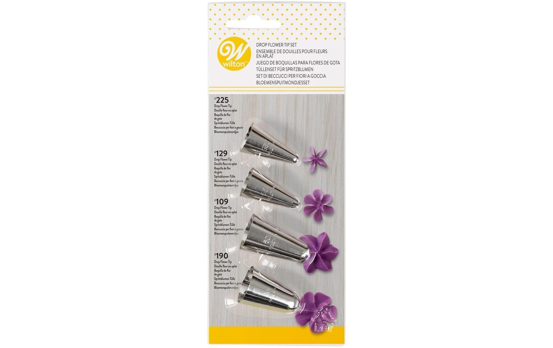 Wilton Tüllen Blumen Set Nr. 109, Nr. 129, Nr. 190, Nr. 225