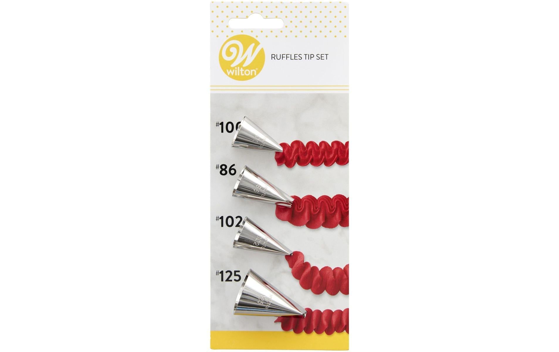 Wilton Tüllen Ruffle Set Nr. 86, Nr. 100, Nr. 102, Nr. 125