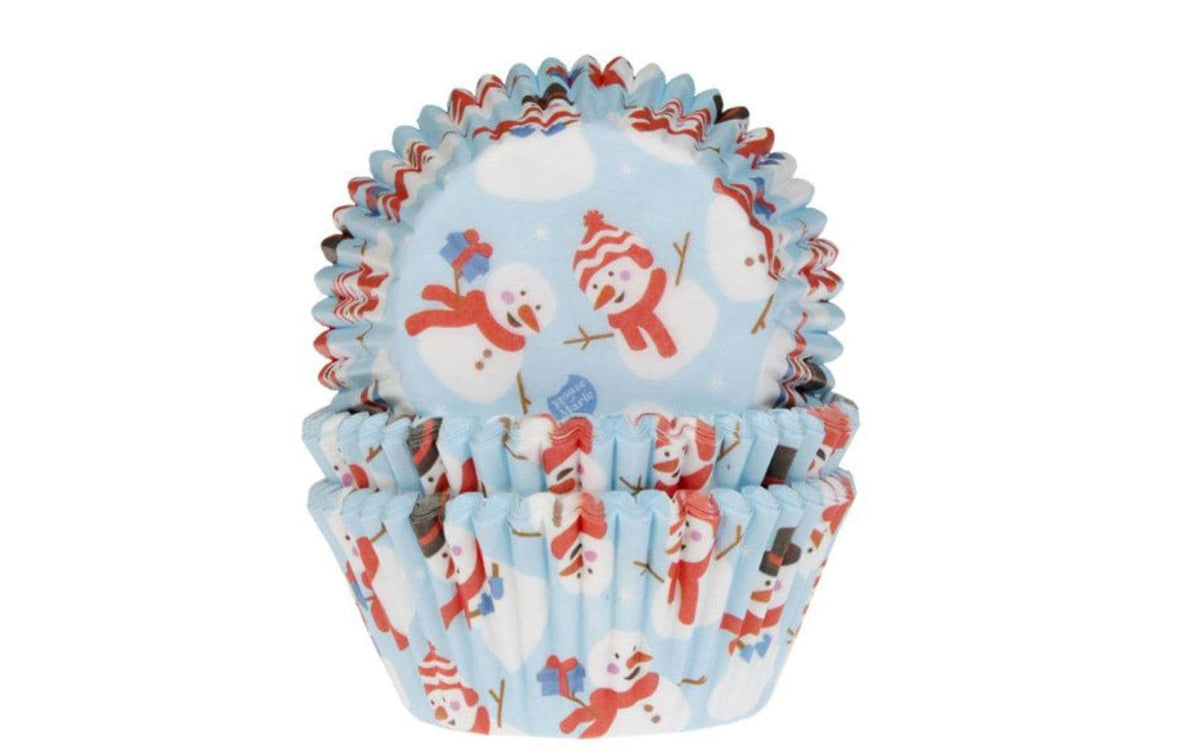 Backshop Backförmchen Schneemann 50 Stück, für Cupcake und Muffin