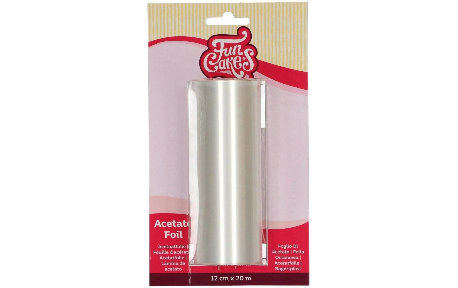 FunCakes Tortenrandfolie / Acetat Folie 12 xm breit, 20 m  lang