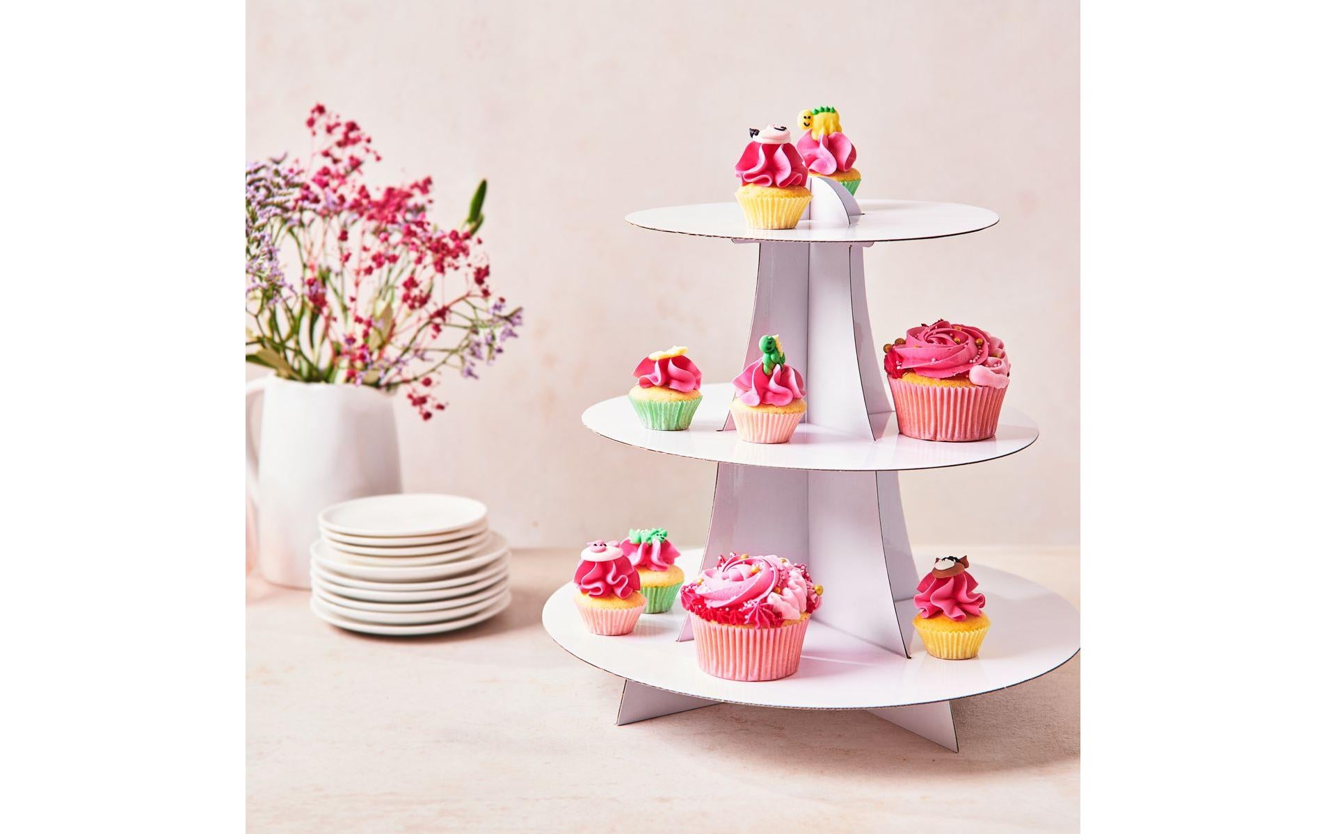 FunCakes Cupcake Ständer 3 Stöckig Stabiler Karton