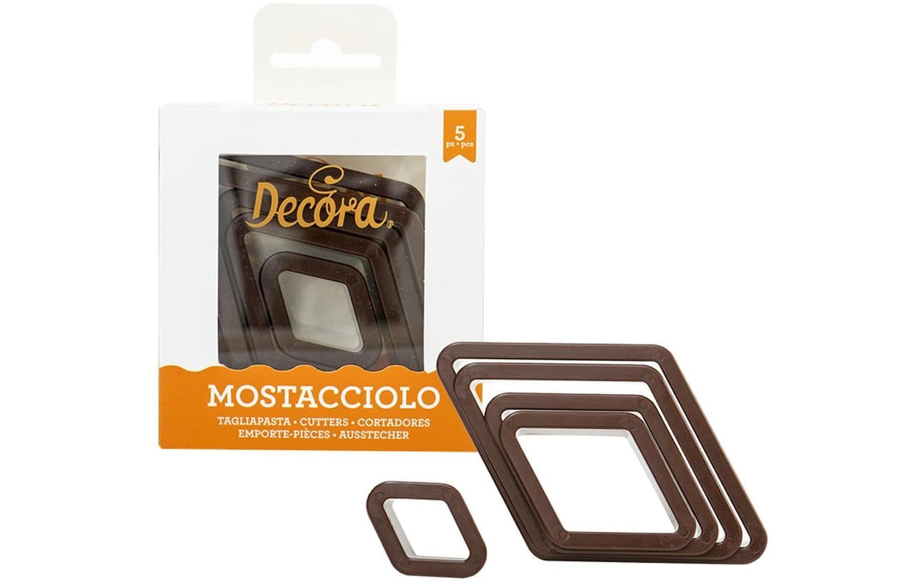Decora Ausstechformen-Set Rautenförmig 5 Stück, versch. Grössen, aus Kunststoff