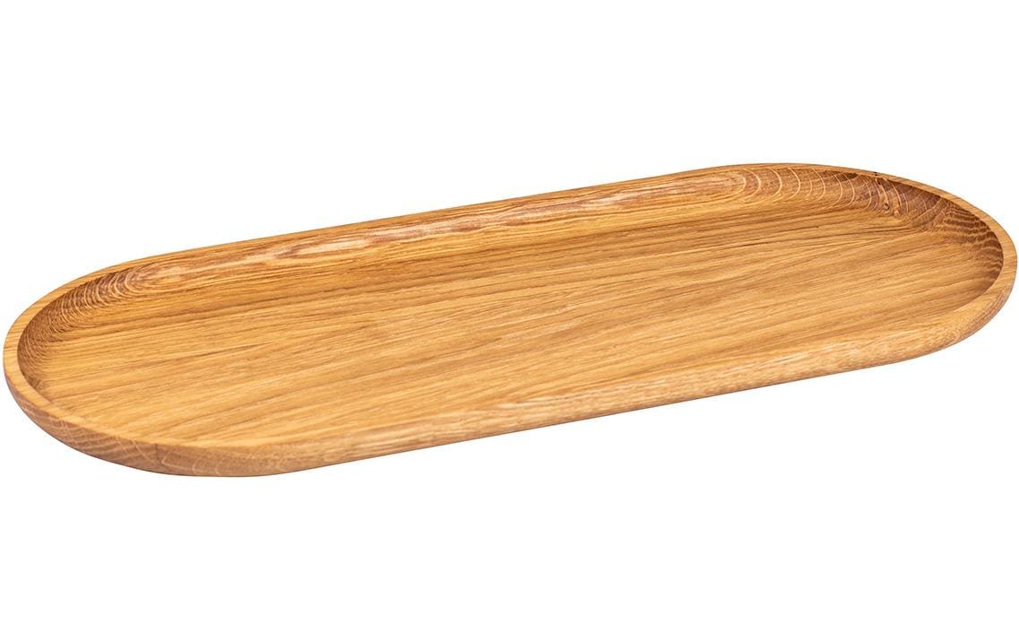 Kadastar Servierplatte oval gross Eiche, 35 x 15 cm