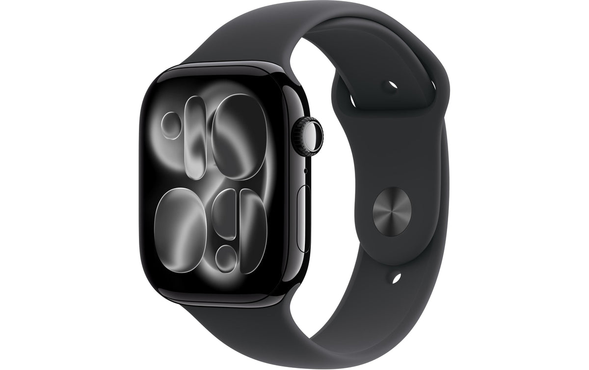 Apple Watch S11 CEL 46 Jet Black Alu M mit Black Sport Band - M/L
