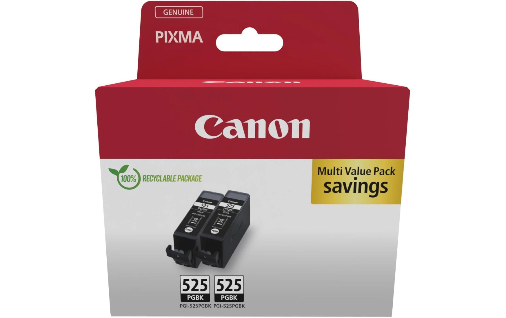 Tinte Canon PGI-525PGBK Twin Pack black Inhalt: 2x 19ml