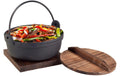 NOUVEL Hot Pan aus Guss mit Deckel 3-teilig, ø 18 cm