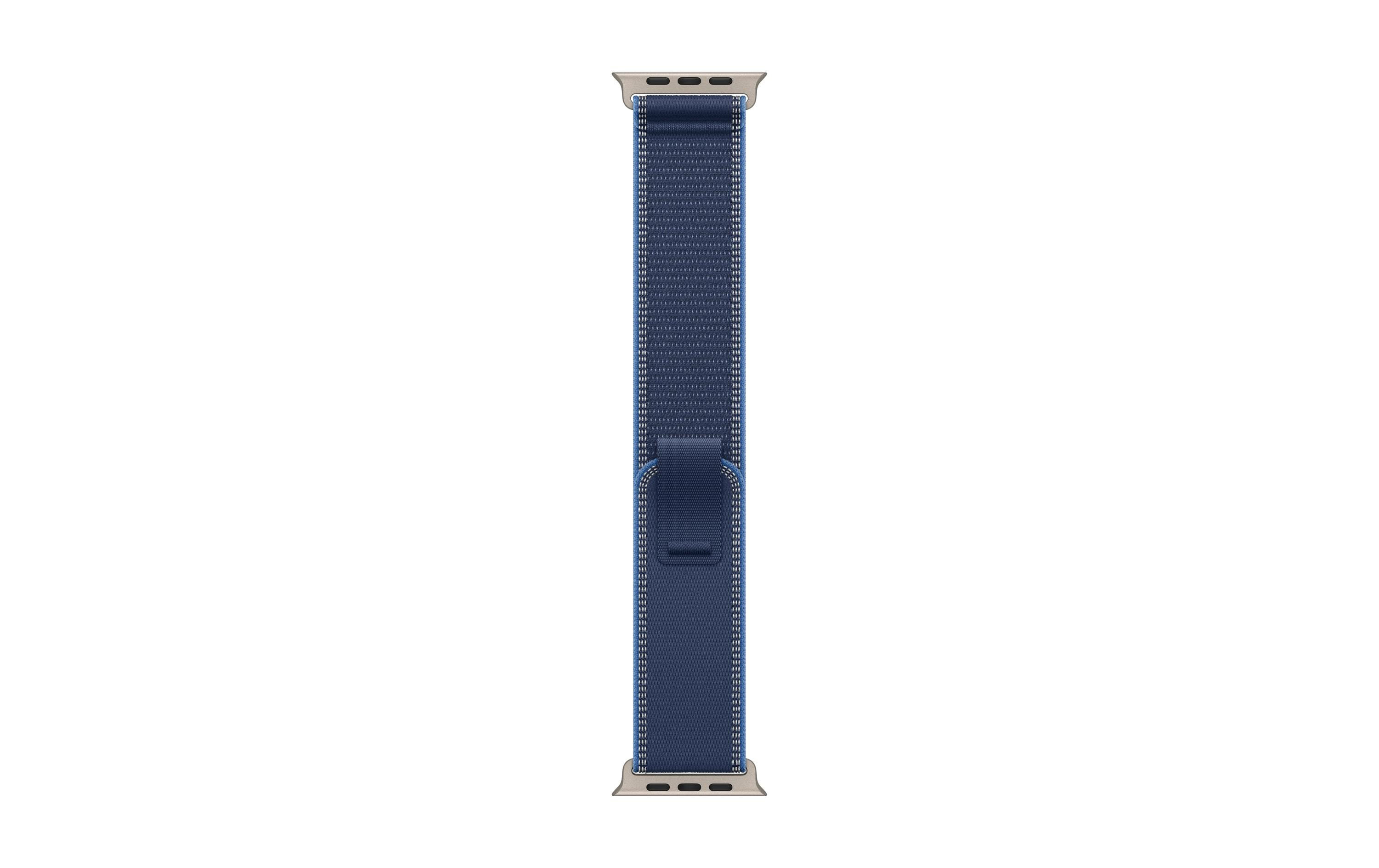 Apple TrailLoopNatural Titanium Finish 49mm, Blue/Bright Blue, S/M