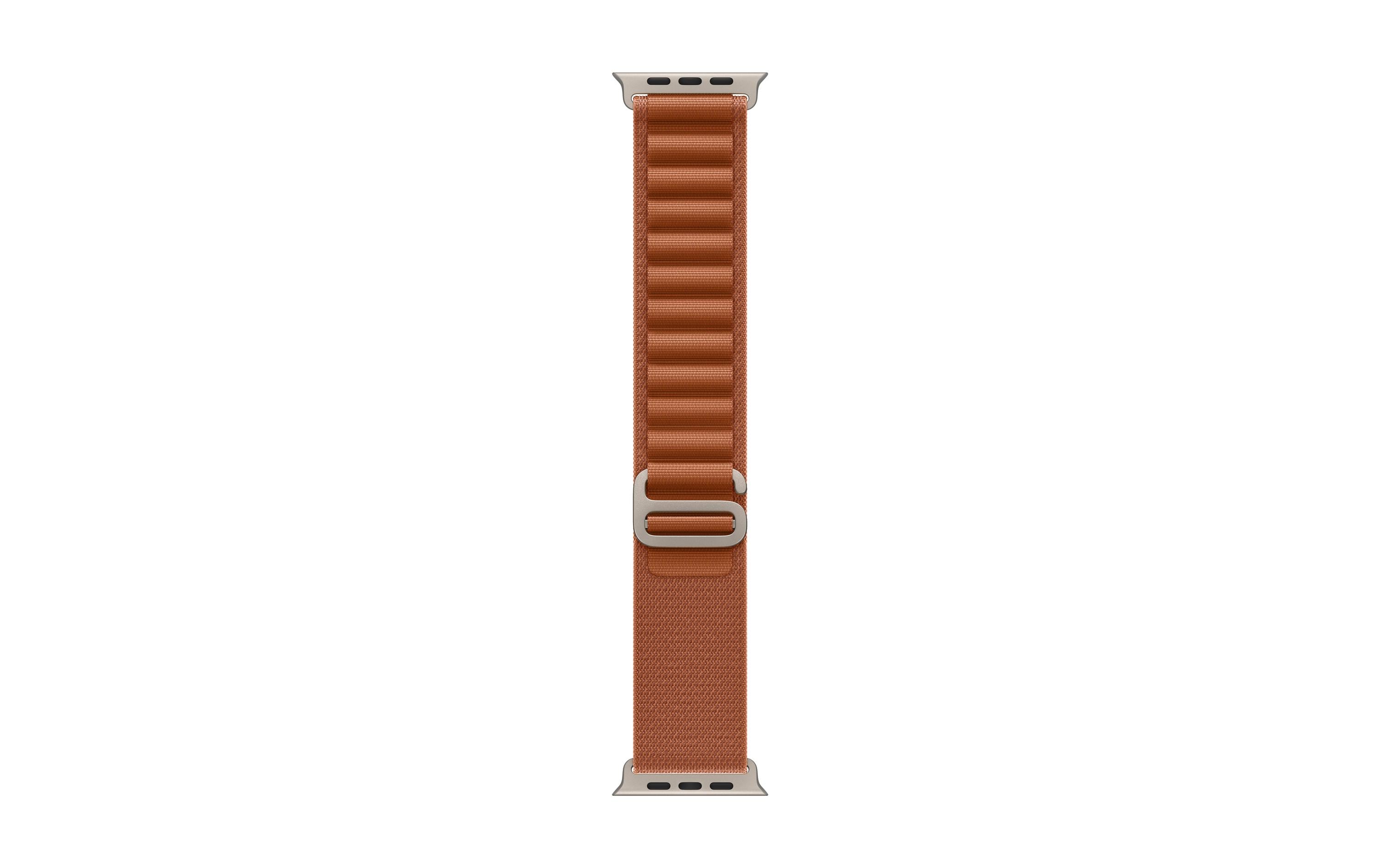 Apple AlpineLoop Natural Titanium Finish 49mm, Terra Cotta, Large