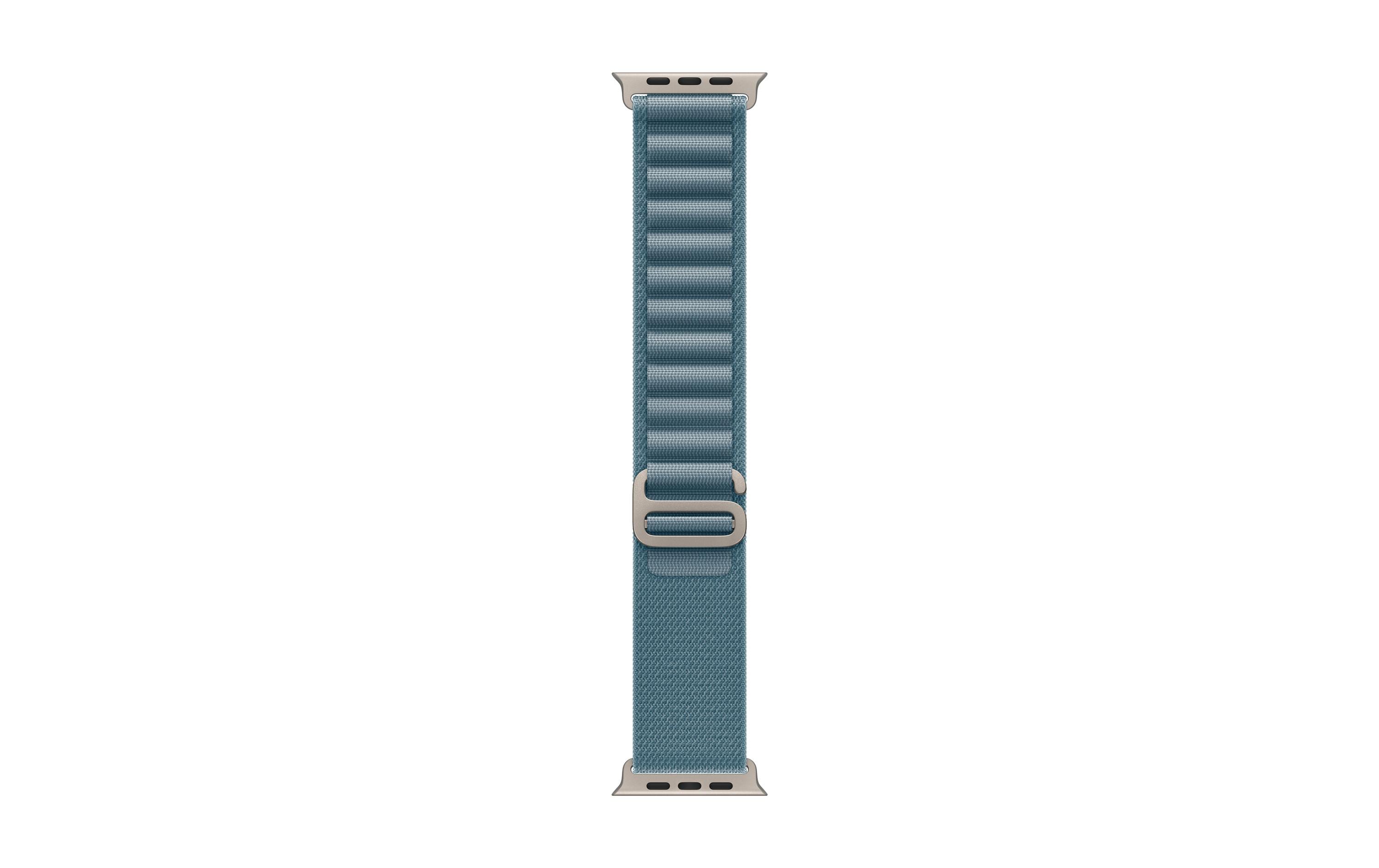 Apple AlpineLoop Natural Titanium Finish 49mm, Light Blue, Large