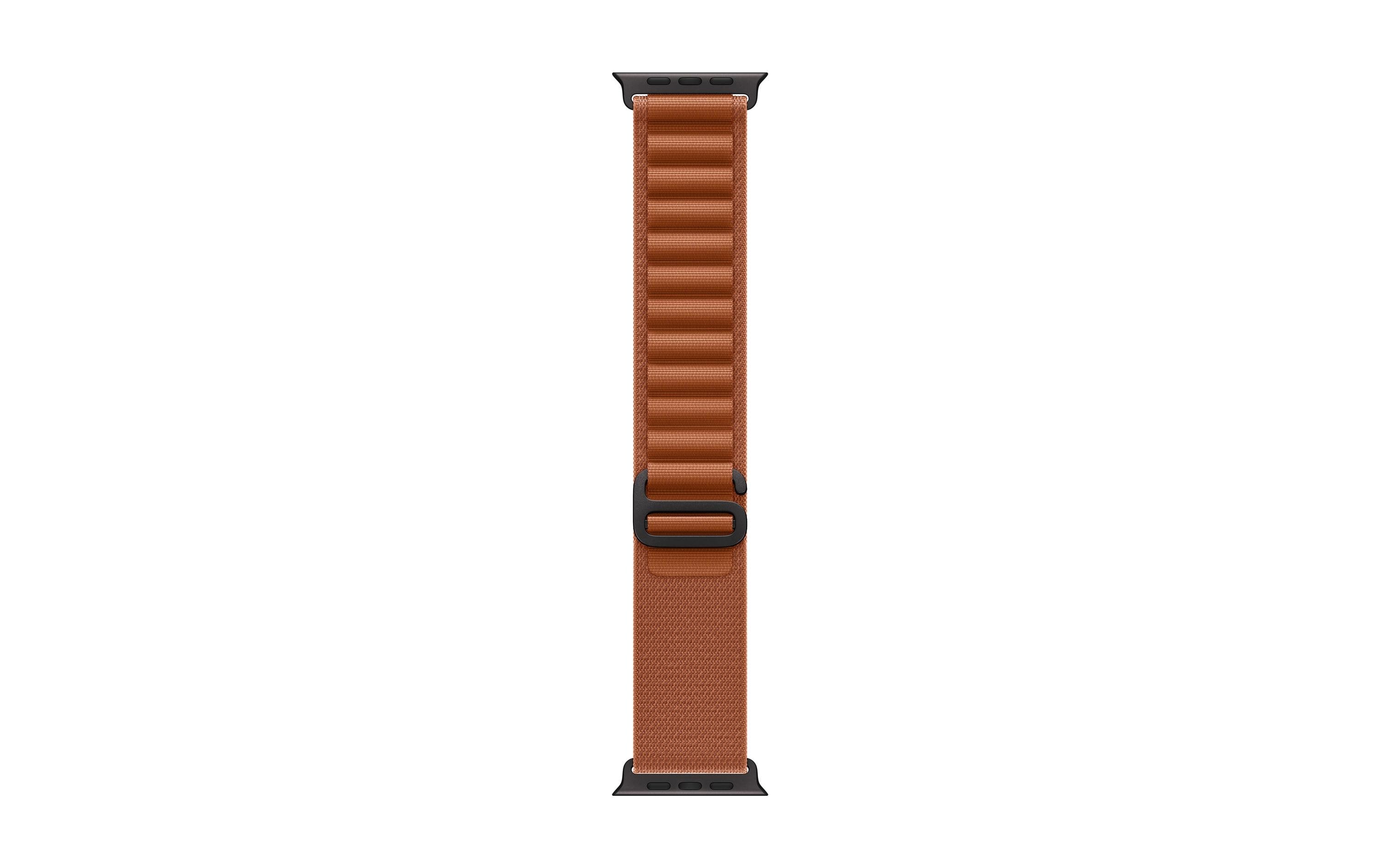 Apple AlpineLoop Black Titanium Finish 49mm, Terra Cotta, Medium