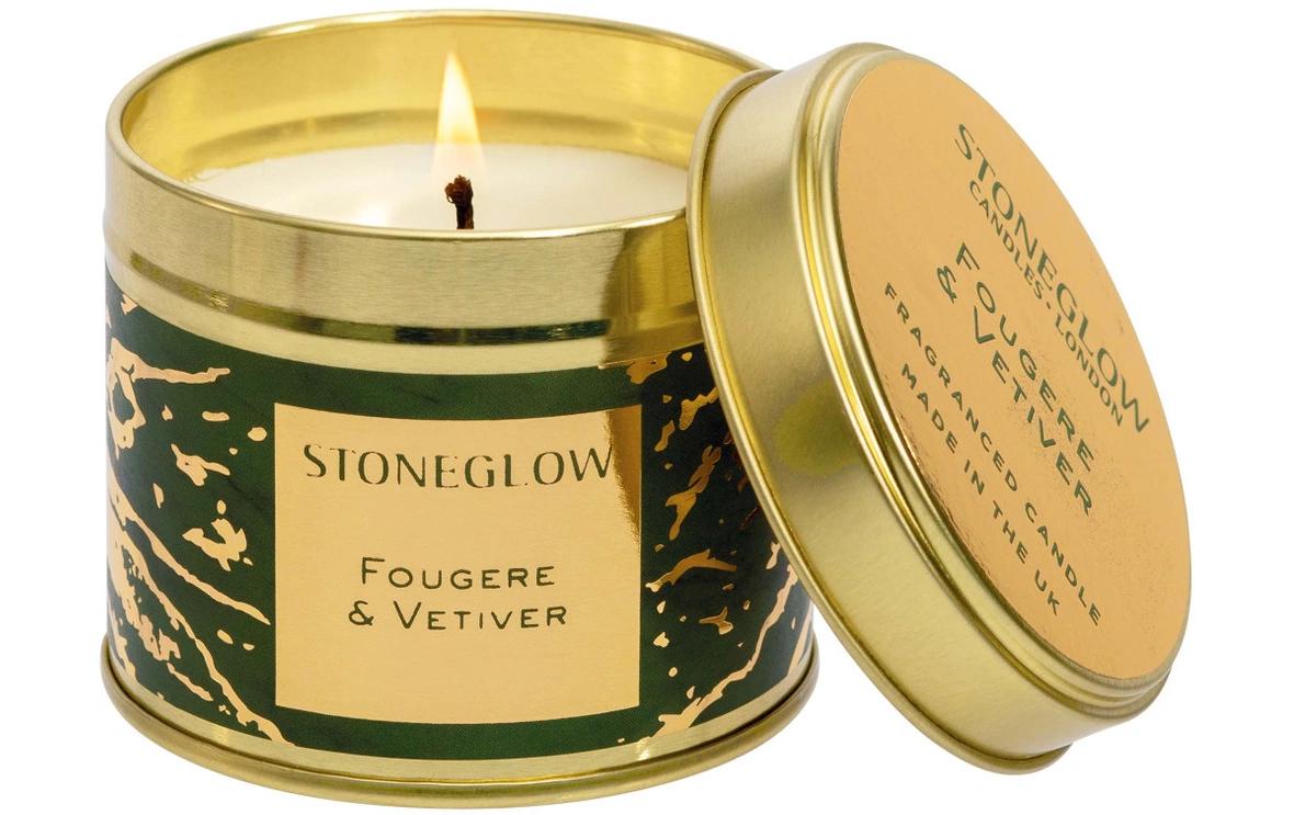 Stoneglow Dosenkerze Fougere & Vetiver 7.8 x 7.5 cm, 25 Stunden