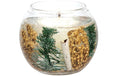 Stoneglow Weihnachtsk. Frosted Wood Rund, 10cm, 15 Stunden