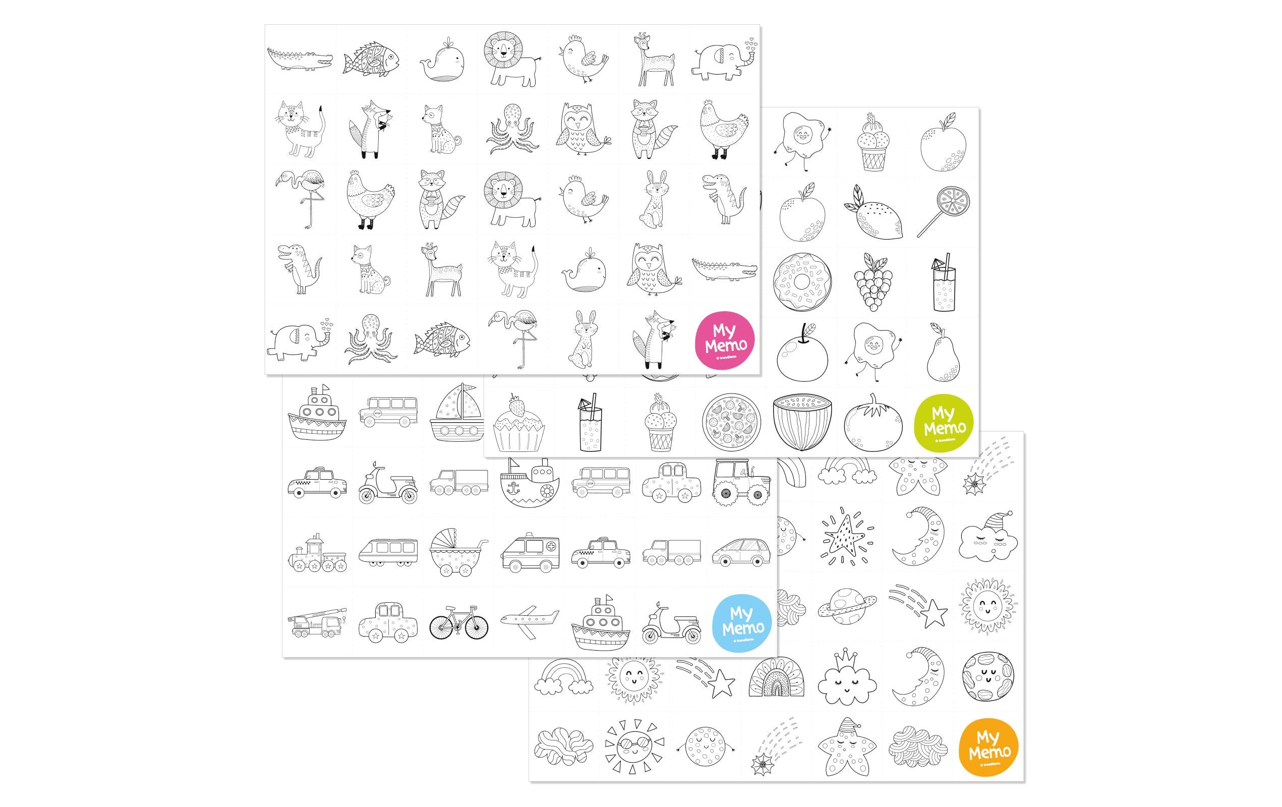 Trendform Papiertischset MY MEMO 4 Sujets à 6 Blatt