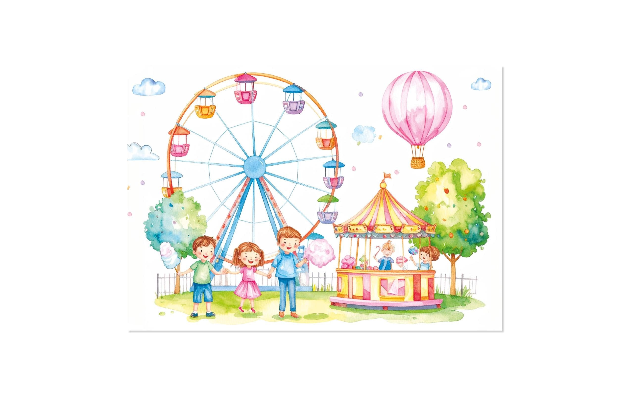 Trendform Papiertischset COTTON CANDY Block à 25 Blatt, mit Süssigkeiten-Duft