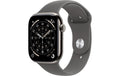 Apple Watch S11 CEL 46 Nat Titaniumu M mit Stone Grey Sport Band - M/L