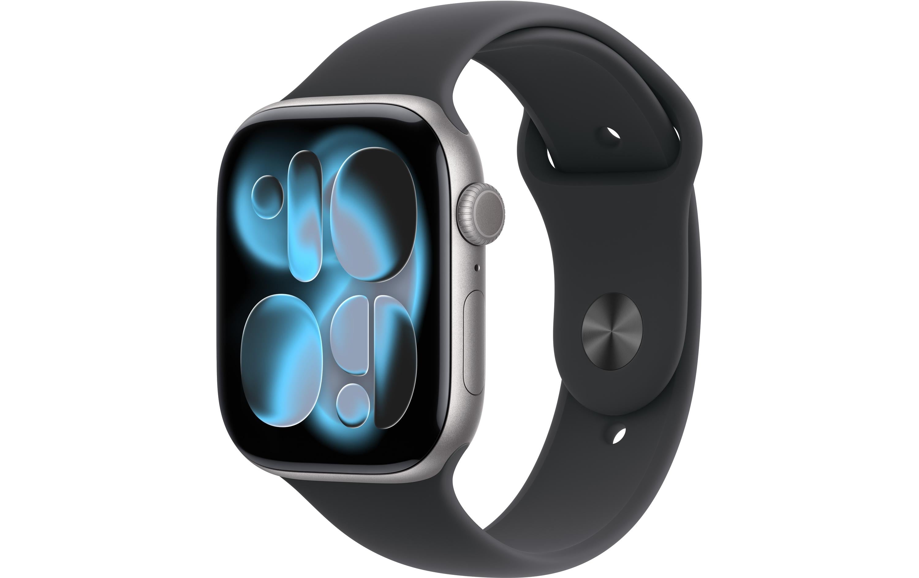Apple Watch S11 CEL 46 Space Grey Alu S mit Black Sport Band - S/M