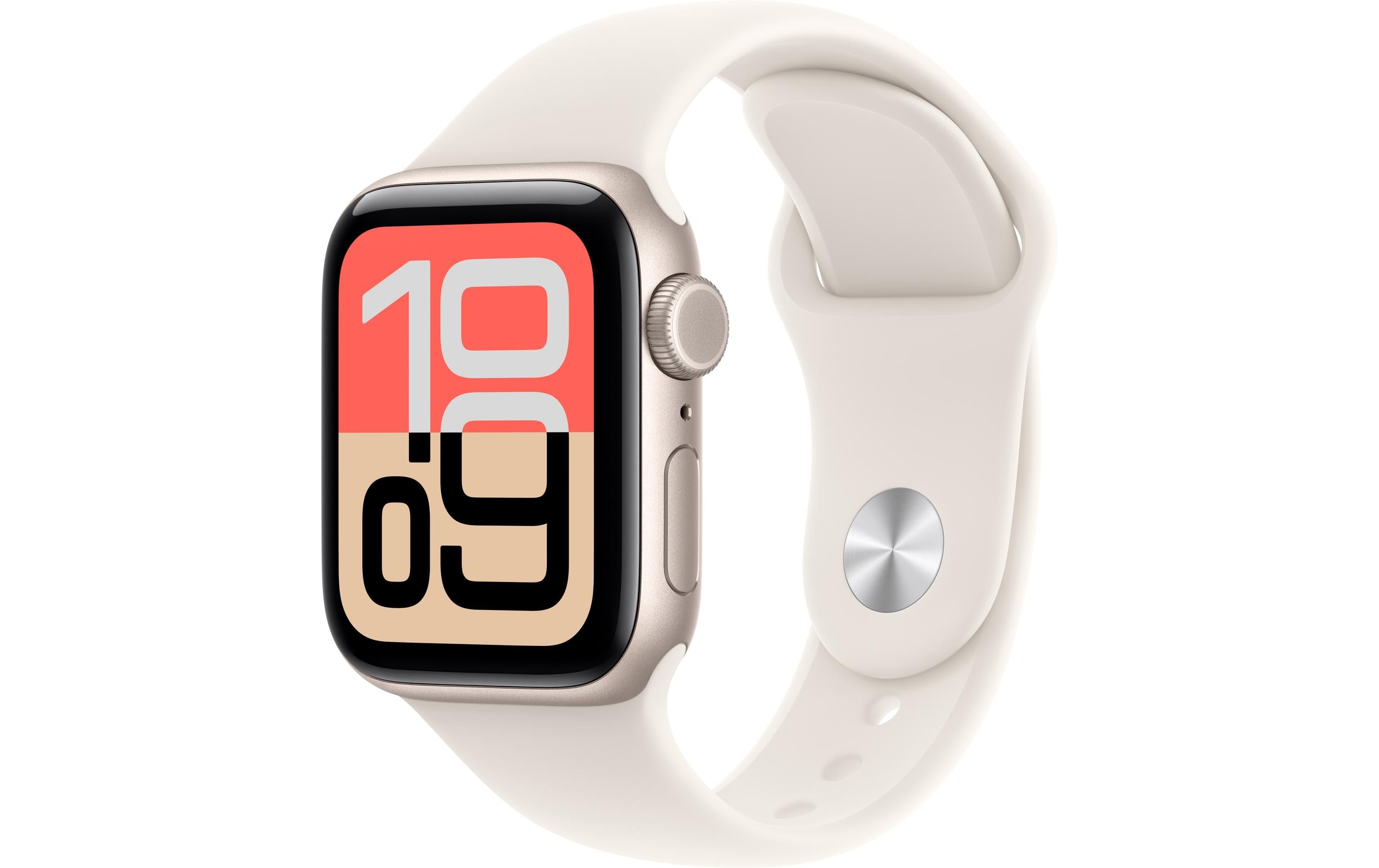 Apple Watch SE 2025 CEL 40 Starlight  M mit Starlight Sport Band - M/L