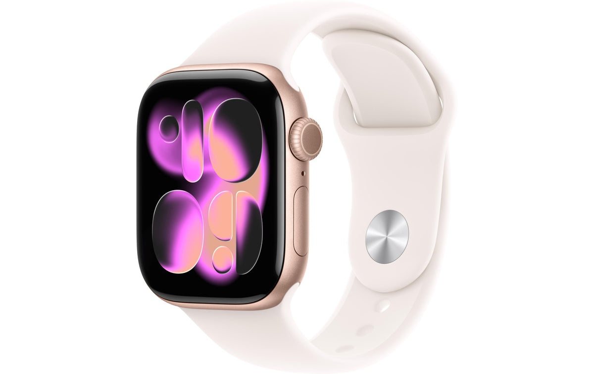 Apple Watch S11 CEL 42 Rose Gold Alu M mit Light Blush Sport Band - M/L