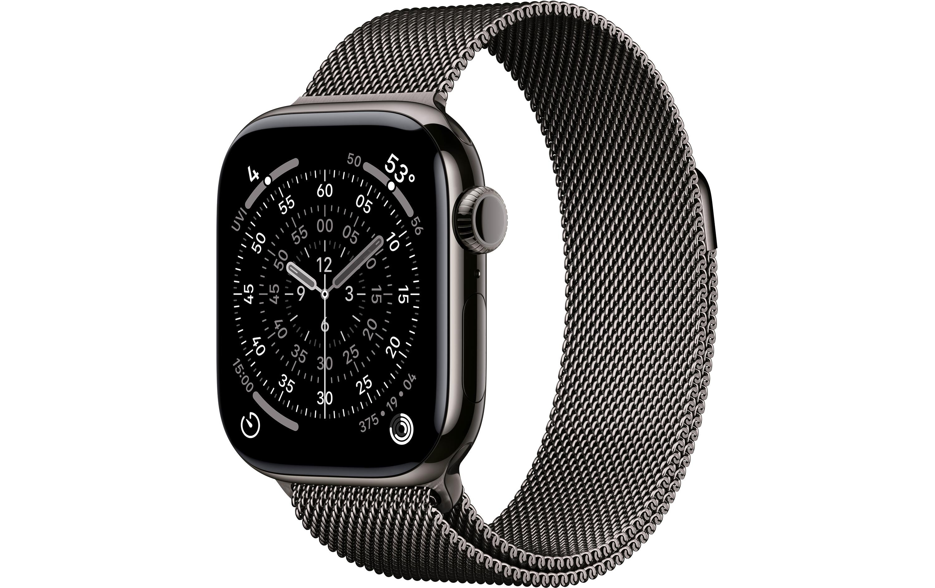 Apple Watch S11 CEL 42 Slate Titanium LOOP mit Slate Milanese Loop