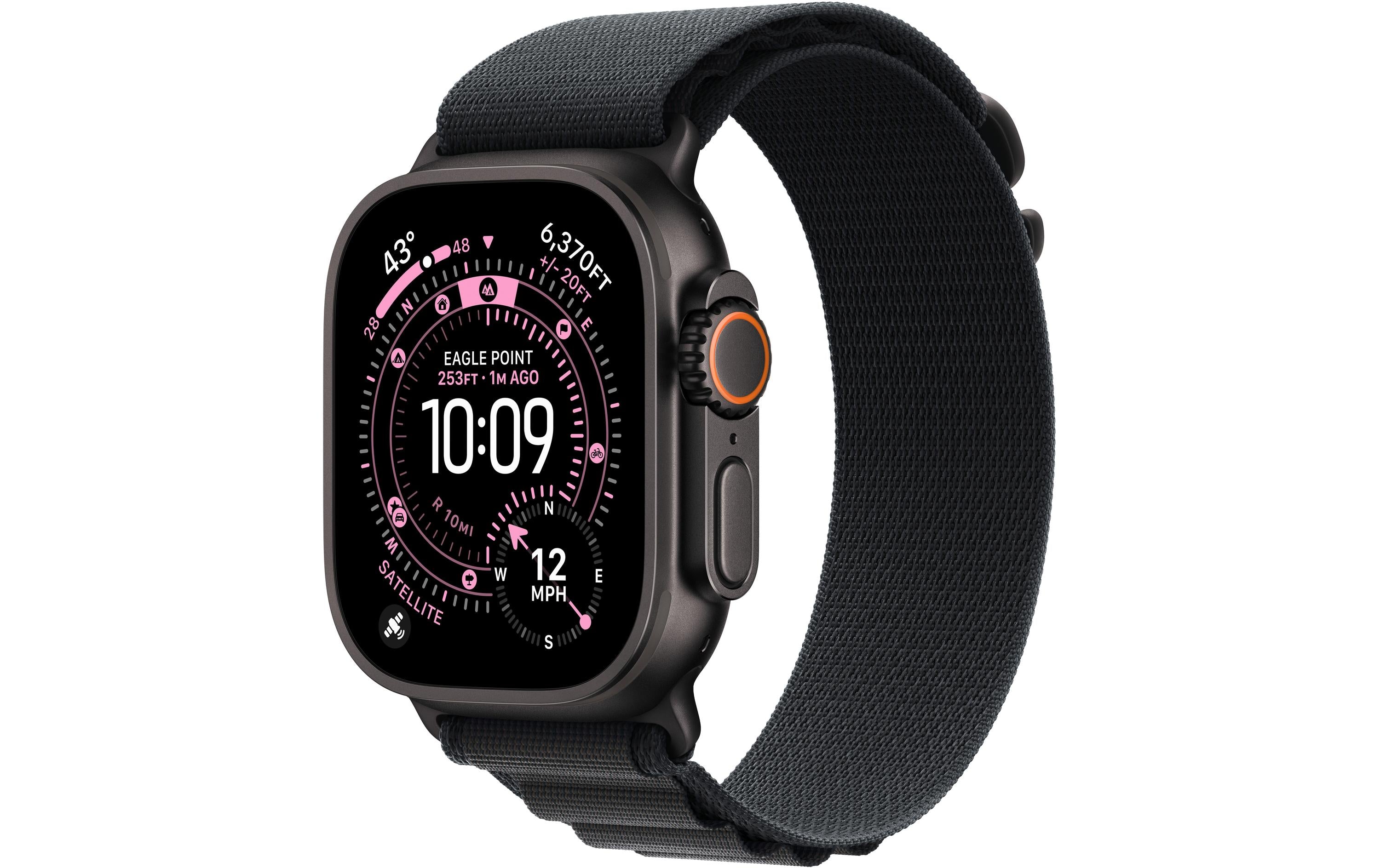 Apple Watch Ultra 3 2025 Black Titanium mit Black Alpine Loop - Small