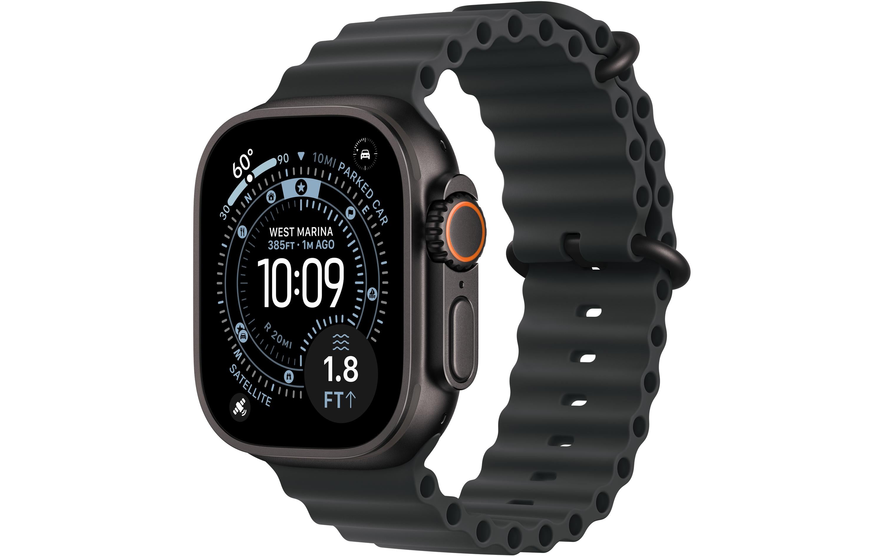 Apple Watch Ultra 3 2025 Black Titanium mit Black Ocean Band