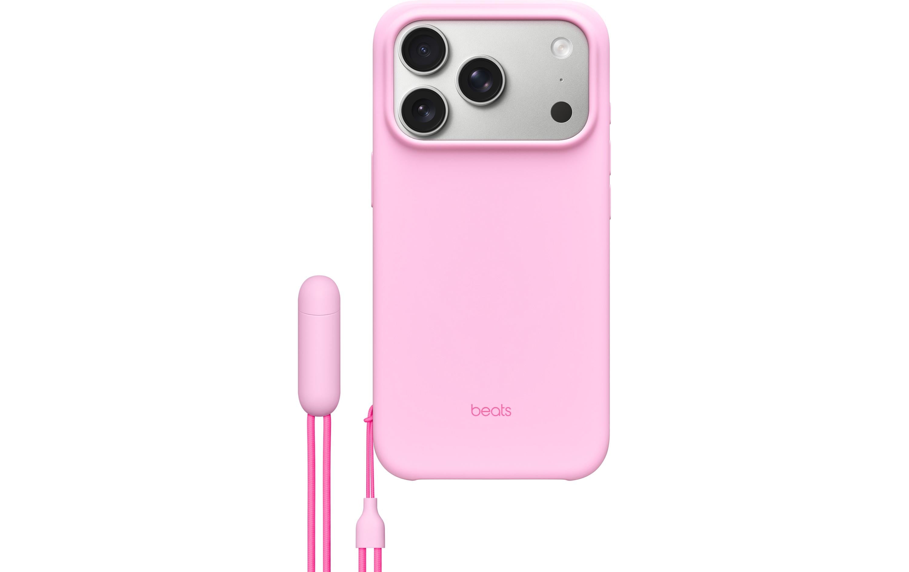 Apple Beats iPhone 17 Pro Kickstand Case MagSafe und Camera Control, Pebble Pink