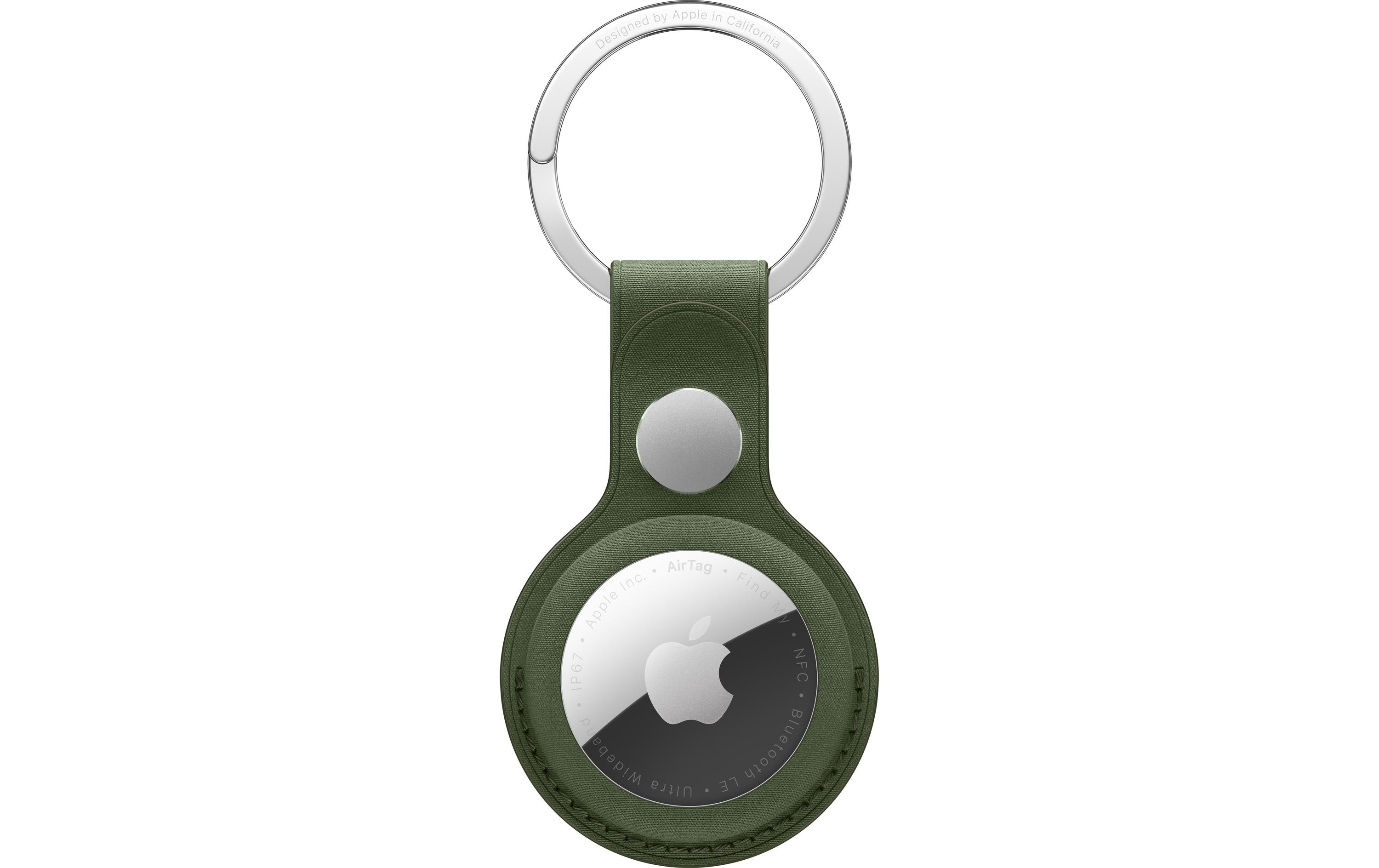 Apple AirTag FineWoven Key Ring Moss
