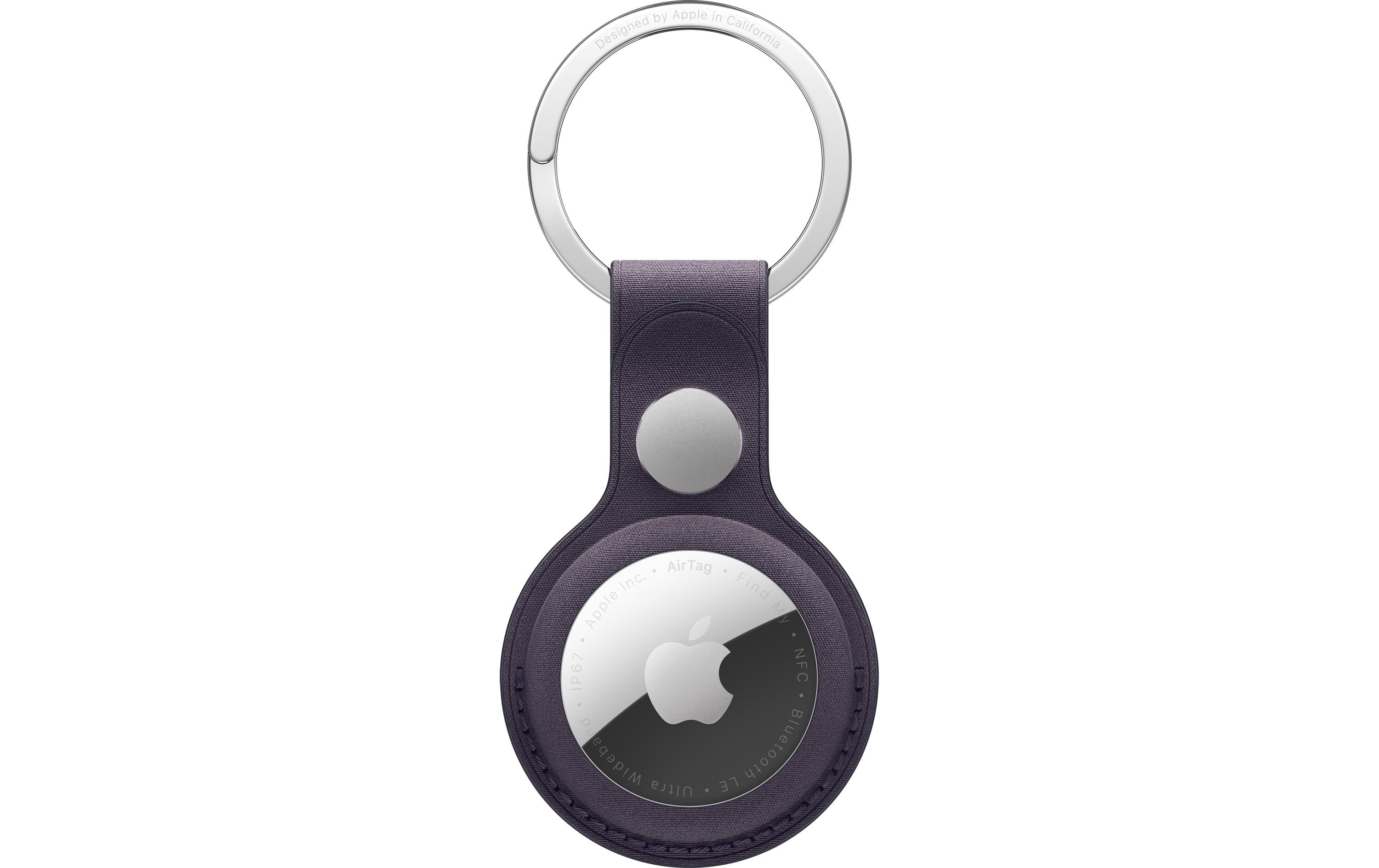 Apple AirTag FineWoven Key Ring Midnight Purple