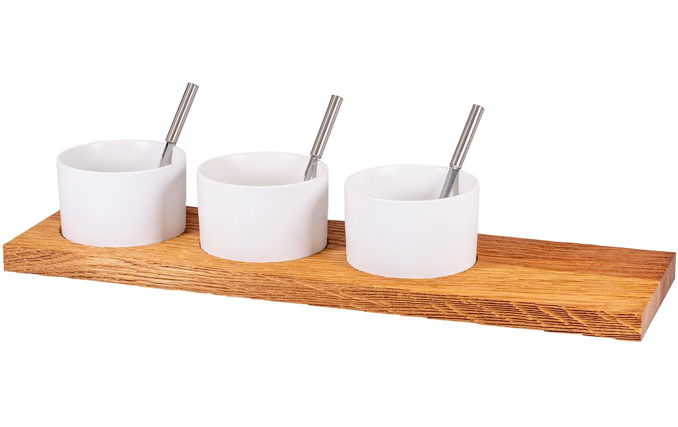 Kadastar Apéro-Set "Trio", gross, Eiche rustikal, 50 x 14 x 2 cm