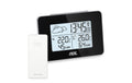 ADE Wetterstation mit Funk-Aussensensor mit DCF-Funkuhr, schwarz