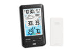 ADE Wetterstation mit Funk-Aussensensor mit DCF-Funkuhr, schwarz