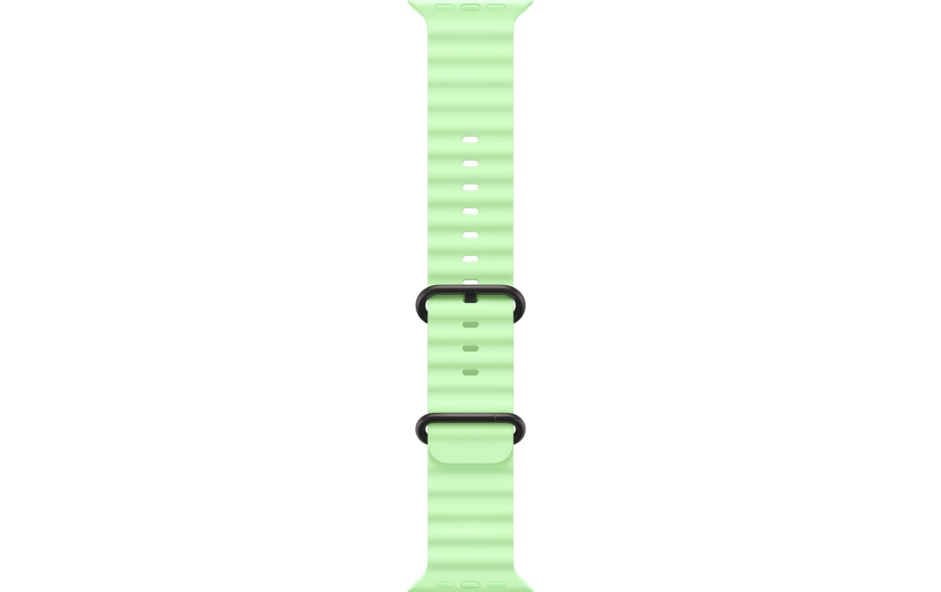 Apple OceanBand 49mm Neon Green Black Titanium Finish