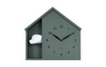 KARLSSON Wall clock Peeking Doggy Exkl. 3 x AA,  Jungle green