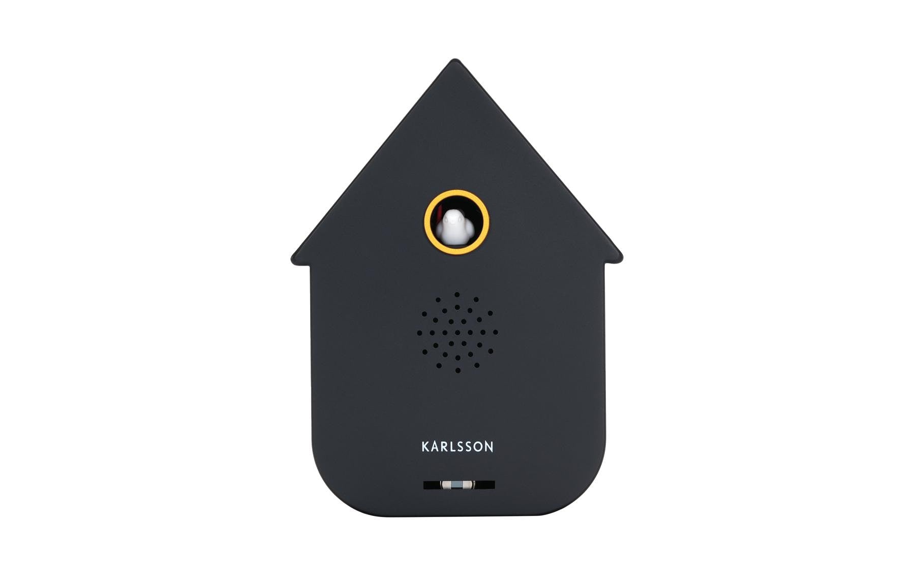 KARLSSON Sound box Modern Cuckoo 11.5 x 7.5 x 5 cm, Exkl. 2 x AA, Black