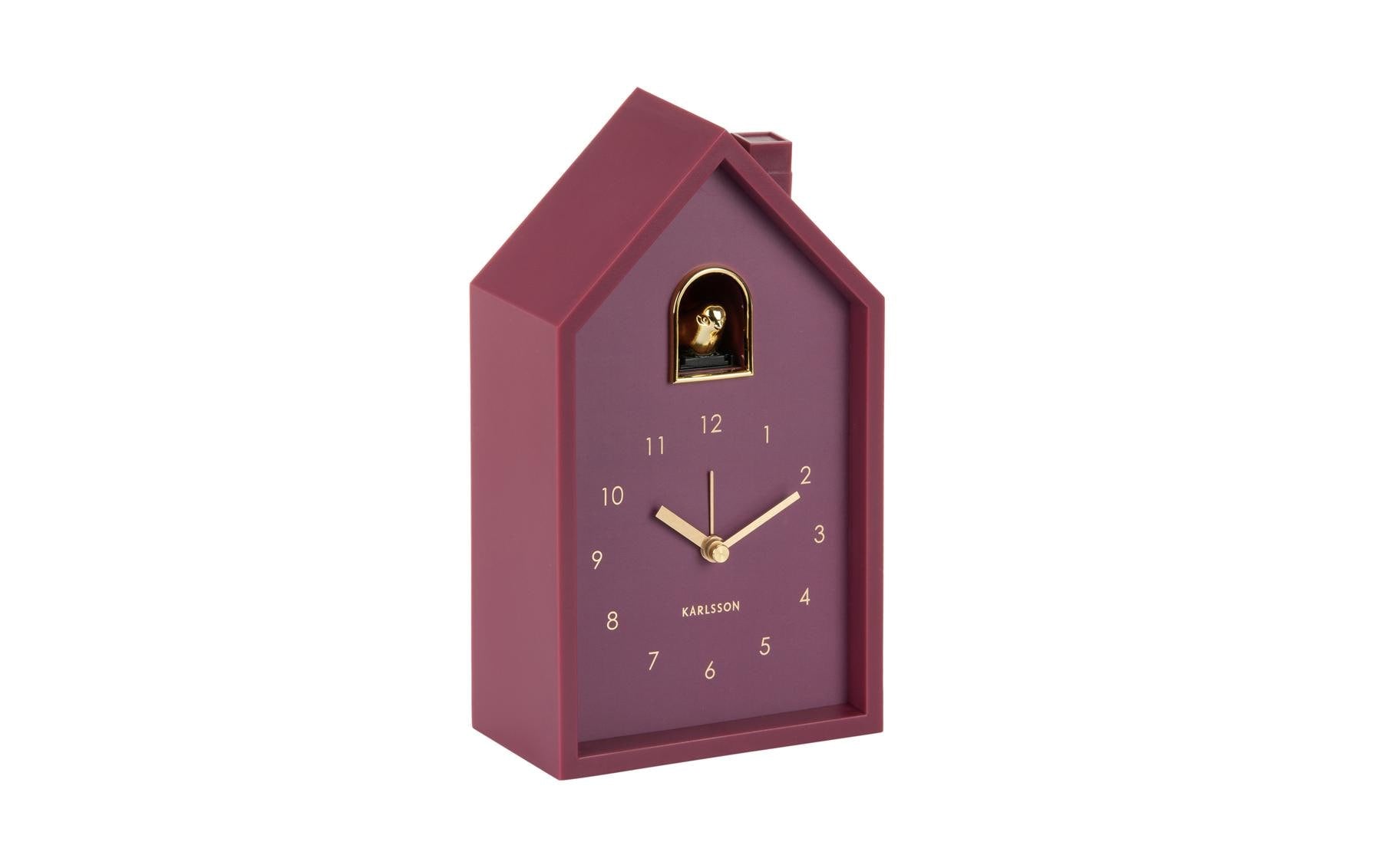 KARLSSON Wecker Modern Cuckoo Oro Exkl. 3 x AA Batterie, Dark Mauve