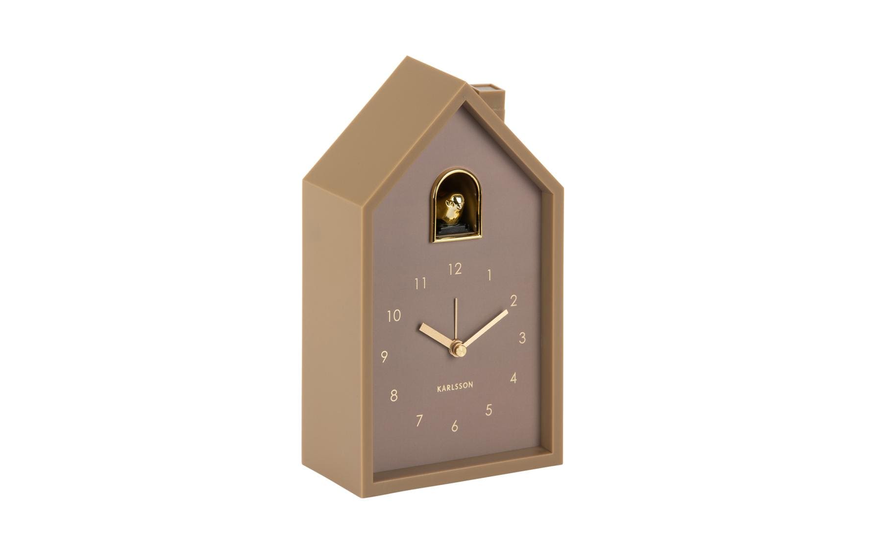 KARLSSON Wecker Modern Cuckoo Oro Exkl. 3 x AA Batterie, Mocha Brown