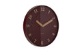 KARLSSON Wanduhr Amena 40 cm Exkl. 1 x AA Batterie, Burgundy Red