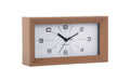 KARLSSON Wecker Lujo Rectangle Exkl. 1 x AA Batterie, Mocha Brown