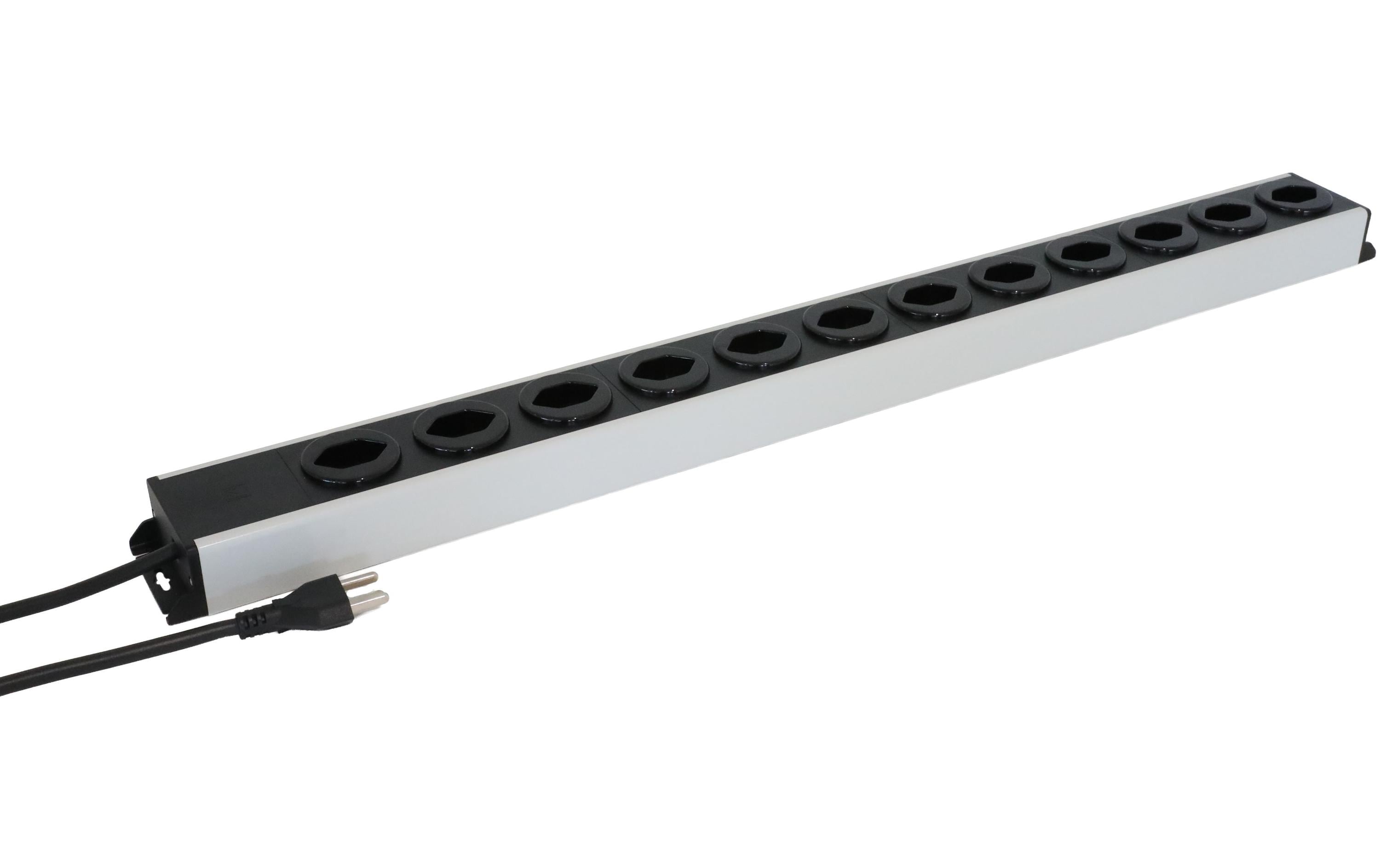 Steckdosenleiste Power Line 12xT23 1.5m grau / schwarz