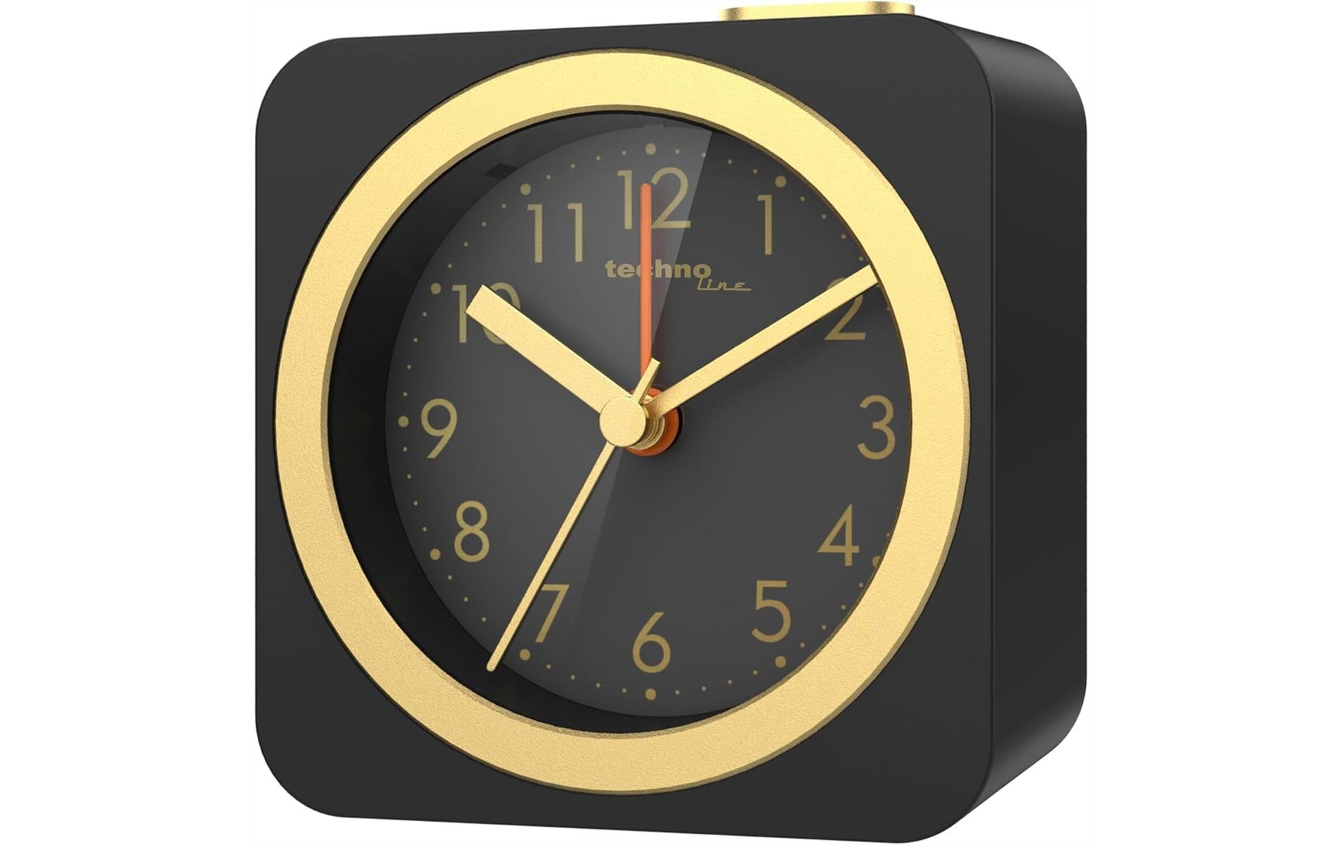 Technoline Wecker analog Modell C gold 2x AA Batterien