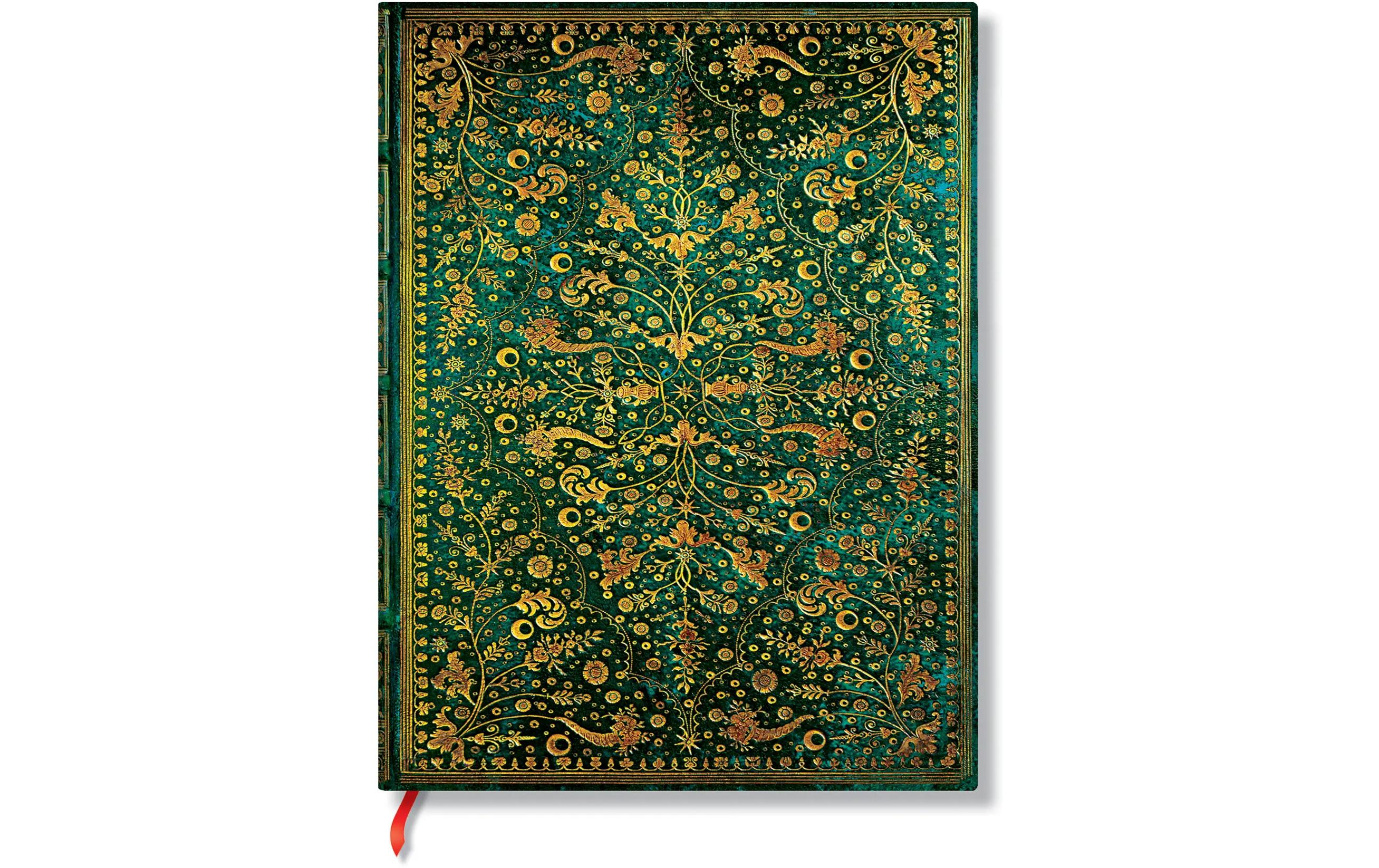 Paperblanks Notizbuch Smaragdblume Midi, blanco, 144 Seiten, 120 g/m2