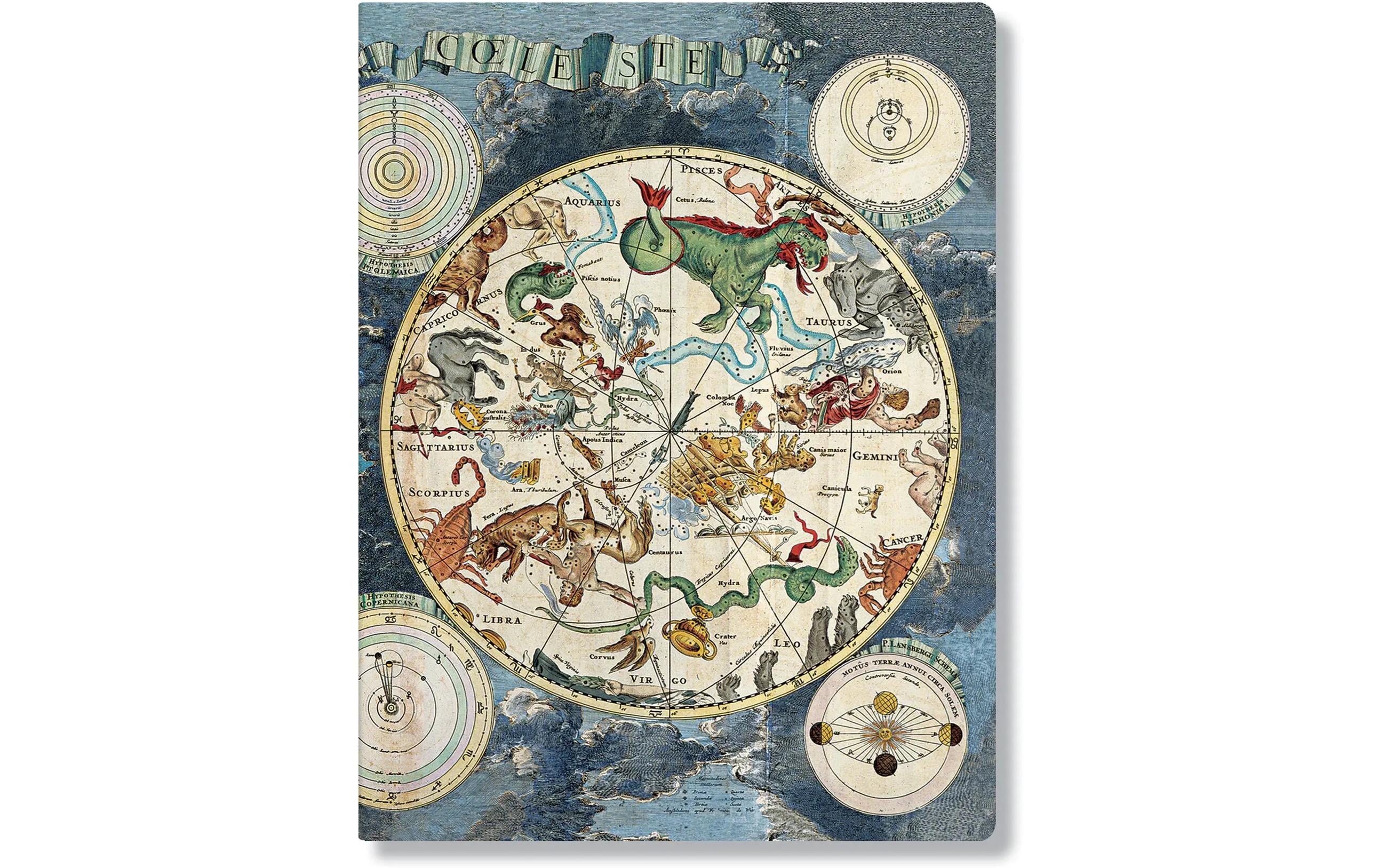 Paperblanks Notizheft Himmlische Karte A5, blanco, 80 Seiten, 100 g/m2