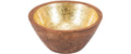 Kadastar Schale "Shine", Ø 10 cm Mangoholz, gold
