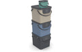 Rotho Set Mülltrennsystem ALBULA 4 tlg Volumen 40l +6l, 43,5 x 36,5 x 46,8