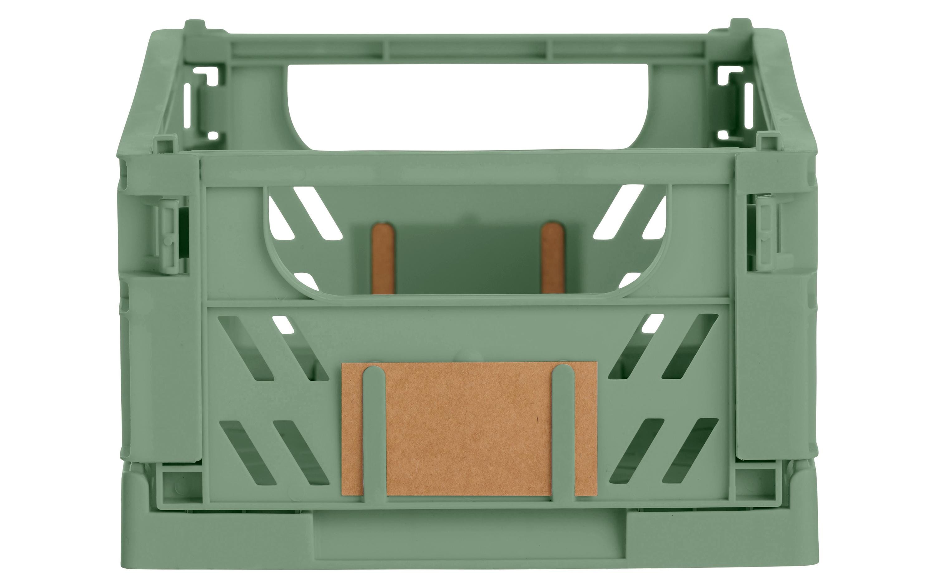 Schou Aufbewahrungsbox GRS Plastik grün S 2er Pack 17x12.5 cm